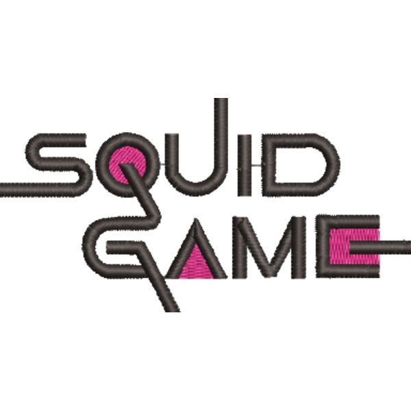 Squid Game Title 4x4  1, Squid Game Embroidery Designs, Embroidery Artwork, Ready to use Designs Thumbnail