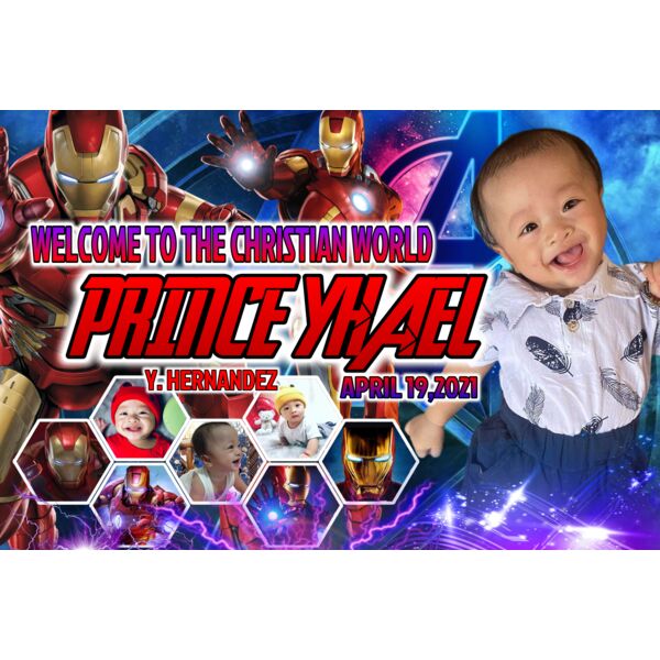 TSP 4 - SUPERHERO CHRISTENING TARPAULIN Thumbnail