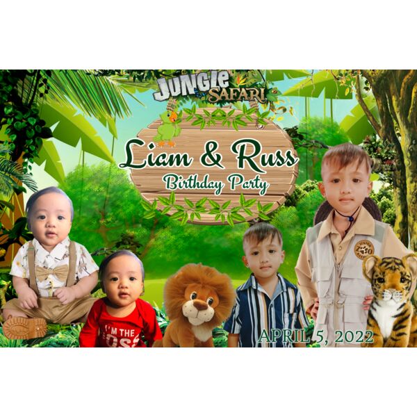 JUNGLE 6 - JUNGLE SAFARI BIRTHDAY TARPAULIN Thumbnail