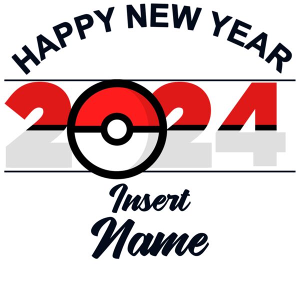 Pokemon Design - New Year 2024, Changeable Name and Color - CCS-08 Thumbnail