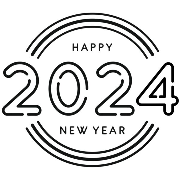 Happy New Year - New Year 2024, Changeable Color - SVS-4 Thumbnail