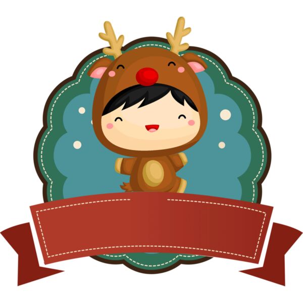 Cute Kid in Reindeer Costume Thumbnail