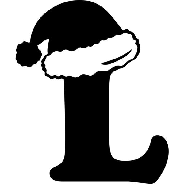 Christmas Designs , Group Designs , Cliparts , Black , PNG , Christmas Initials Designs , Christmas Initial Letter L , Mens Design , Ladies Design , Digital Printing , Full Print , Shirts , Mugs , Keychain , Poloshirt , Jacket , Customizable , Personalize Thumbnail