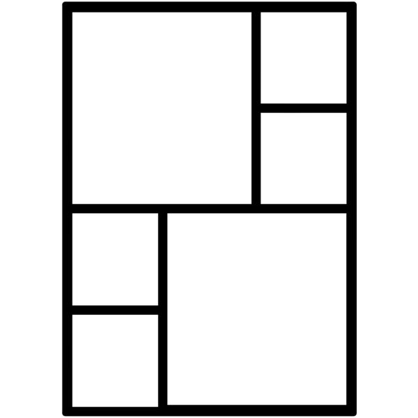 6 Photo Collage, A4 Size Frame - CL7 Thumbnail