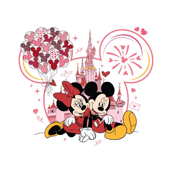 Mickey and Minnie Mouse Valentine, Disney - DC-005 Thumbnail