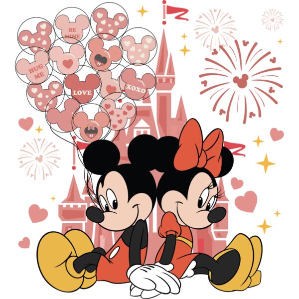 Mickey and Minnie Mouse Valentine, Disney - DC-006 Thumbnail