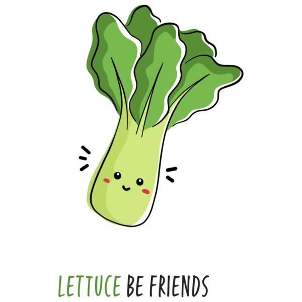 Lettuce be Friends, Lettuce, Vegetable - PVC-006 Thumbnail