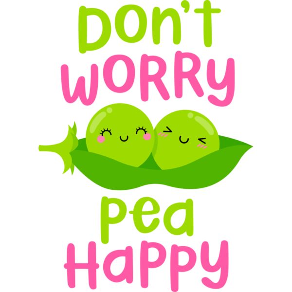 Don't Worry Pea Happy, Pea, Vegetable - PVC-027 Thumbnail