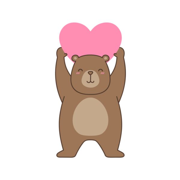 I LOVE YOU BEARY MUCH, Cute Animal - PNM-004 Thumbnail