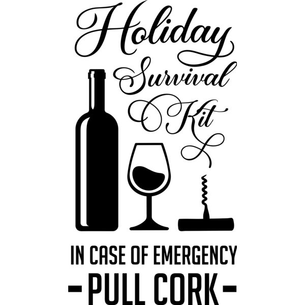 Holiday Survival Kit in case of emergency, PULL CORK - WB-003 Thumbnail