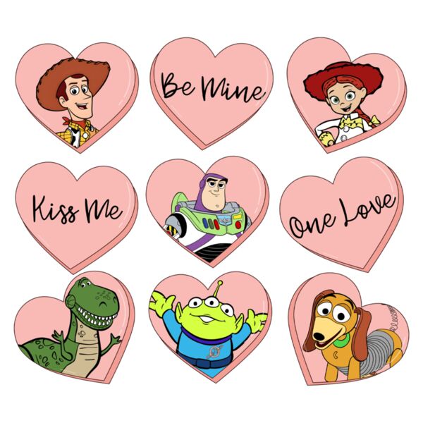 Toy Story, Be Mine, One Love, Kiss Me, Heart - TSL-002 Thumbnail