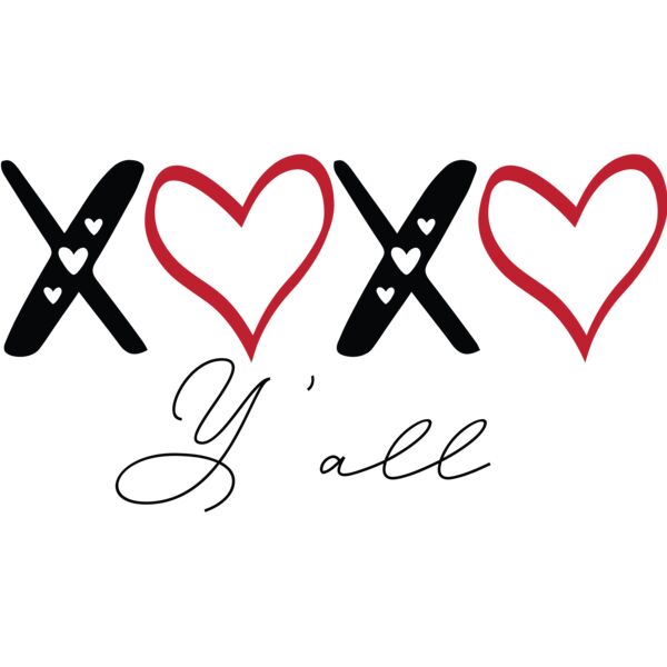 XOXO Y'all, Valentines - VL-018 Thumbnail