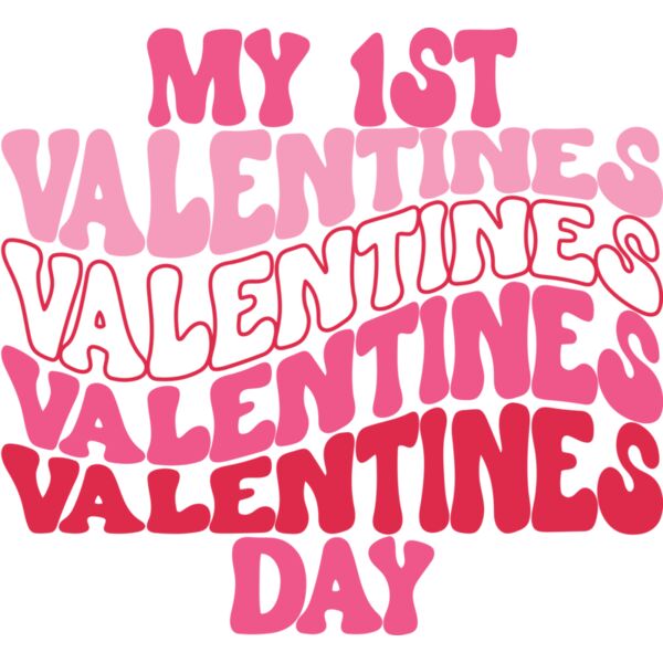 My 1st Valentines Day, Kids Valentine - KV-013 Thumbnail