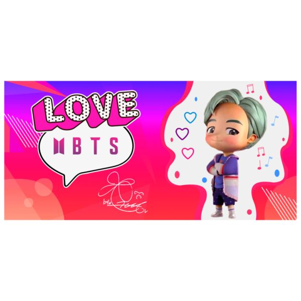 LOVE BTS, BTS Design, Mug, Frame, Background - BTS-004 Thumbnail