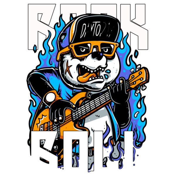 Rock N Roll Panda, Streetwear - SWC-011 Thumbnail