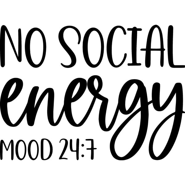 No social energy. MOOD 24:7, Introvert - INT-002  Thumbnail