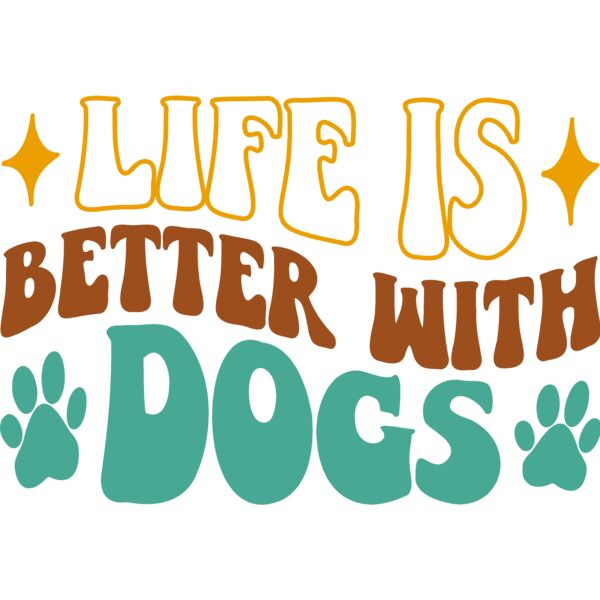 Life is better with dogs - RDQ-002  Thumbnail