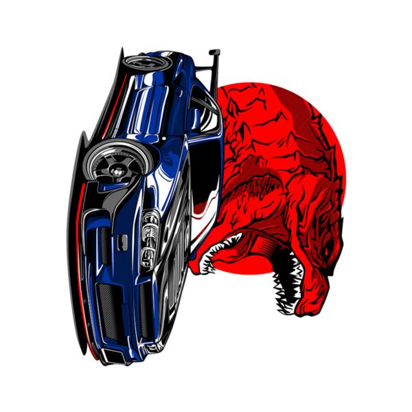 BLUE CAR DINOSAUR - SCD-13 Thumbnail