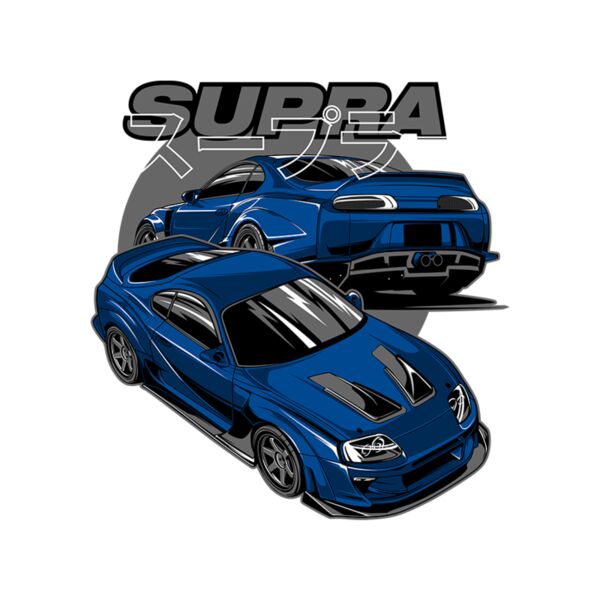 BLUE CAR SUPRA JAPANESE - SCD-16  Thumbnail