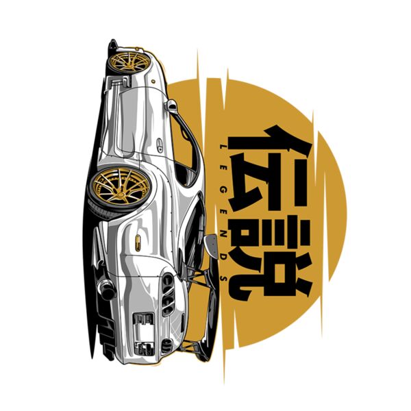 CAR YELLOW JAPANESE - SCD-17  Thumbnail