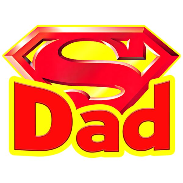 SUPER DAD,  Superhero, Superdad, Family, Father's Day - SDD-1 Thumbnail