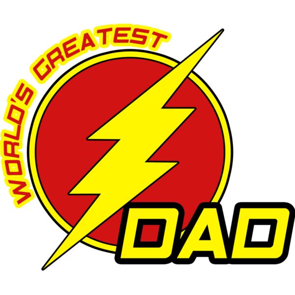 WORLD'S GREATEST DAD,  Superhero, Superdad, Family, Father's Day - SDD-7 Thumbnail