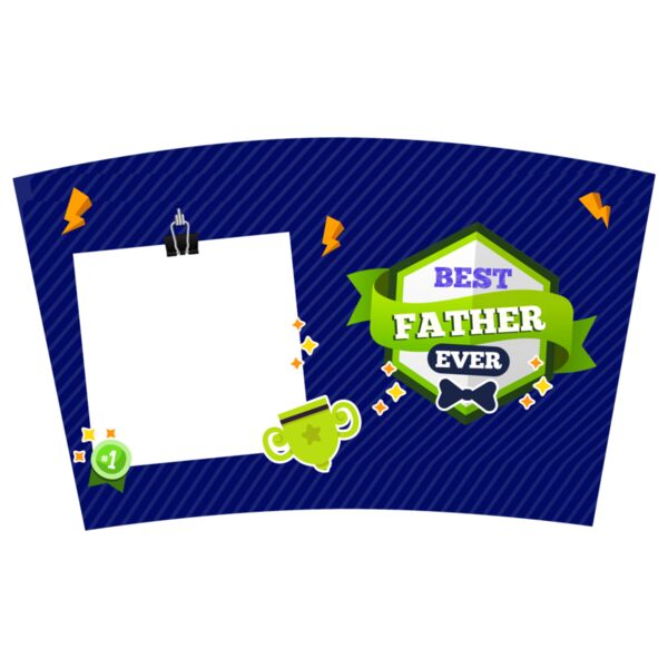 BEST FATHER EVER, Photo Template, Tumbler, Mugs - DPT11 Thumbnail