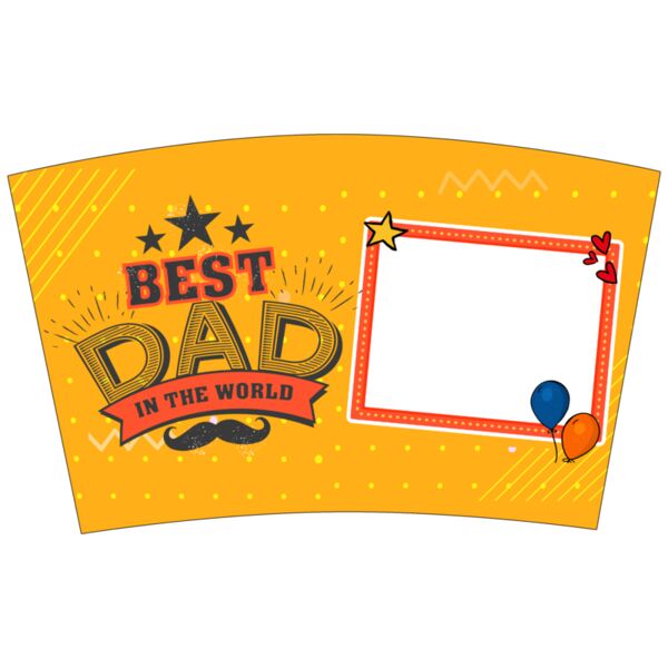 BEST DAD IN THE WORLD, Photo Template, Tumbler, Mugs - DPT13 Thumbnail