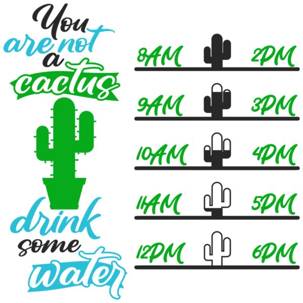 You are not a cactus, drink some water - WT-007 Thumbnail