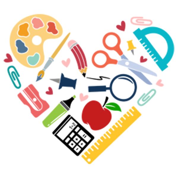 Heart Shape School Supply Art - TDC-004 Thumbnail