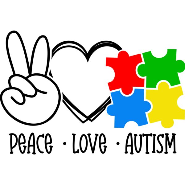 Peace Love Autism - LA2-003  Thumbnail