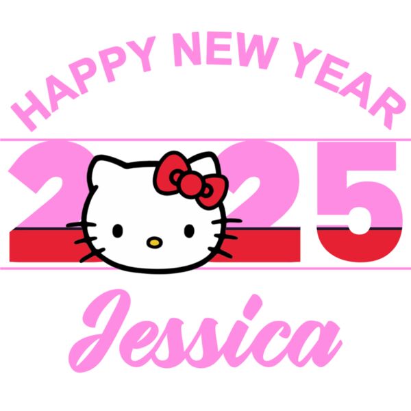 Happy New Year 2025, Hello Kitty Design, New Year, 2025 - CCS-02 Thumbnail