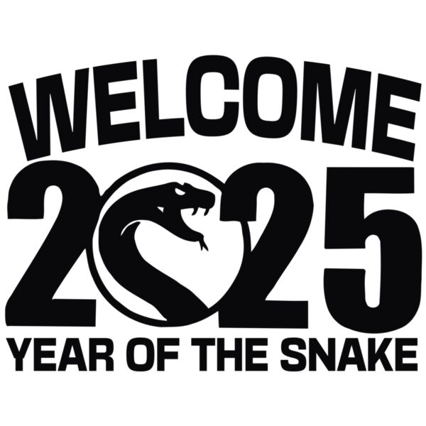 Welcome 2025, Happy New Year, Year of the Snake, 2025 - Y25-006 Thumbnail