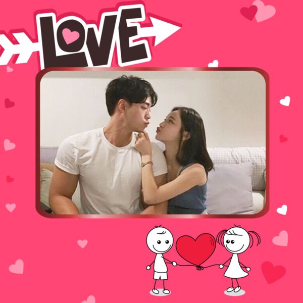 Love, with Customizable Image, Happy Valentines Day - PPC-03 Thumbnail