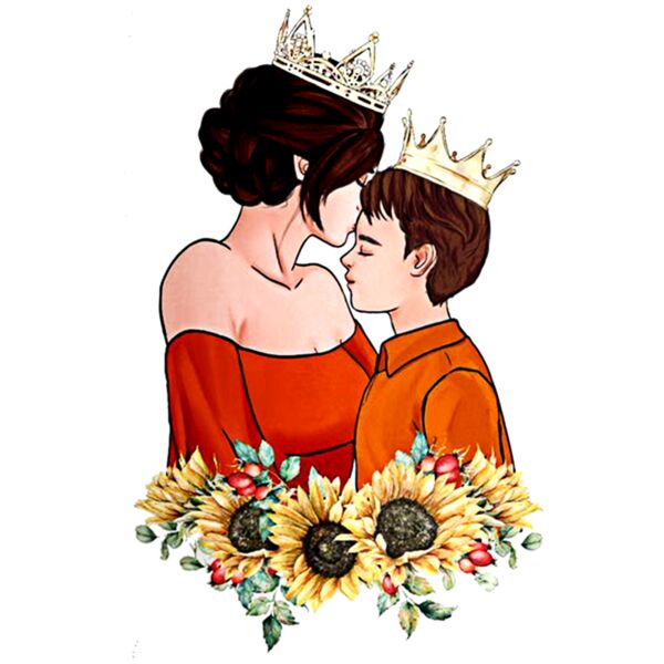 Mother's Day, Mom and Kid Clipart - MV5 Thumbnail