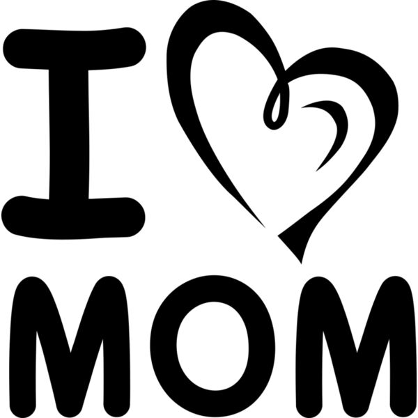 I ♥ MOM, Mother's Day, Mother, MOM - MOM24-KID Thumbnail
