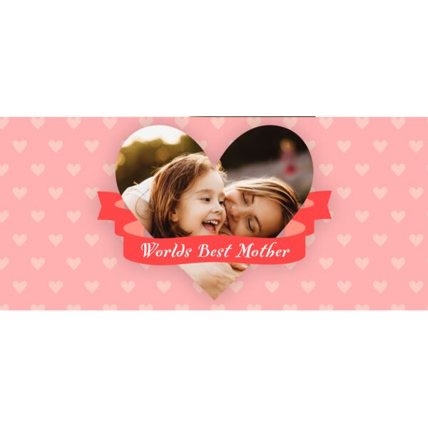 Worlds Best Mother, Photo Frame with Customizable Image, Mother's Day, Mother, MOM - MDM-008 Thumbnail