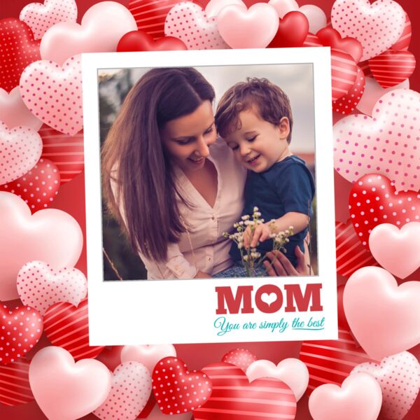 M♥M you are simply the best, Photo Frame with Customizable Image, Mother's Day, Mother, MOM - MMP2 Thumbnail