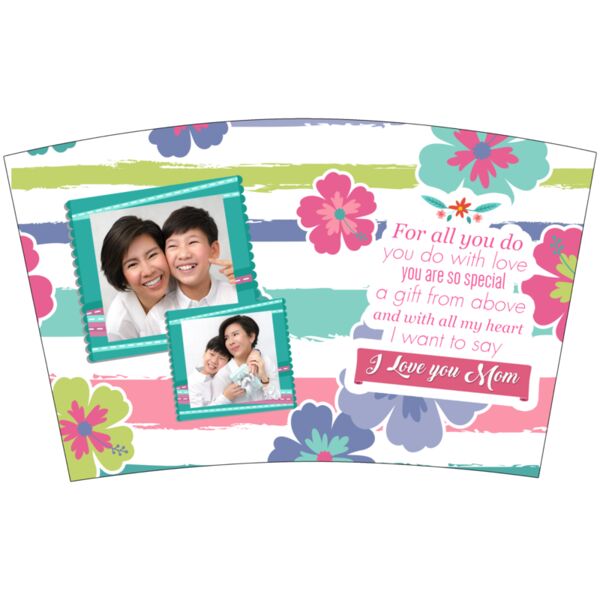 I Love you Mom, Photo Frame with Customizable Image, Mother's Day, MOM - MPT-5 Thumbnail