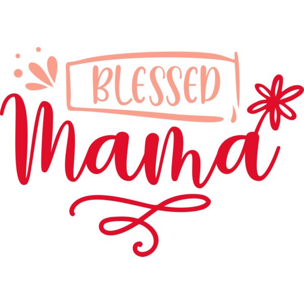 Blessed Mama, MOM & KID, Mother's Day, MOM - MBD-5A Thumbnail