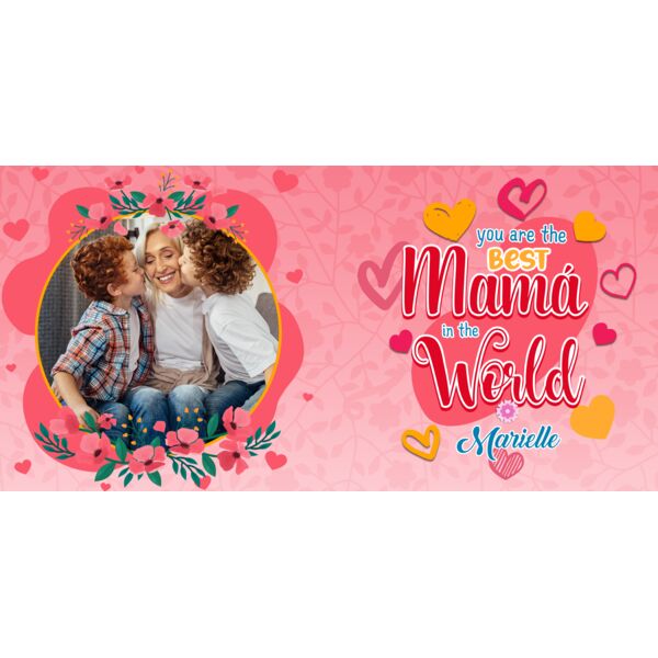 you are the BEST Mama in the World, Photo Frame with Customizable Image and Personalized Name, Mother's Day - MOM-011 Thumbnail