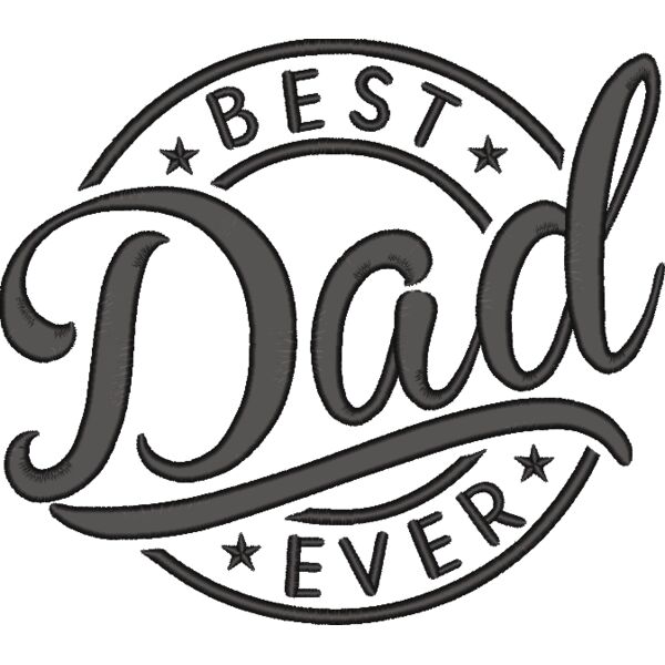 BEST Dad EVER, Happy Father's Day - EBD-0011-7x7 inch Thumbnail