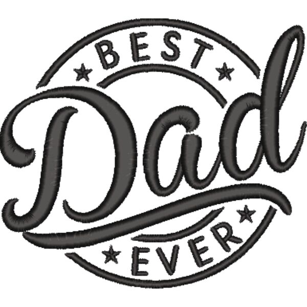BEST Dad EVER, Happy Father's Day - EBD-0011-4x4 inch Thumbnail