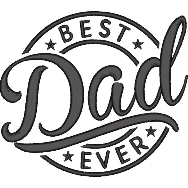 BEST Dad EVER, Happy Father's Day - EBD-0011-6x6 inch Thumbnail