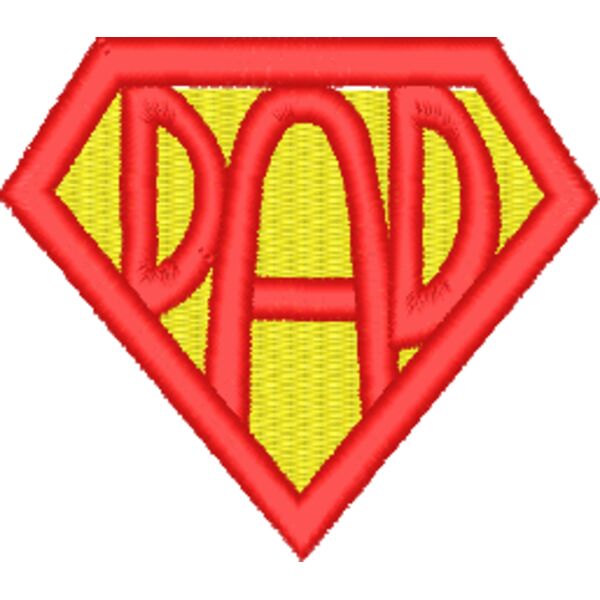 Super DAD, Happy Father's Day - EBD-0007-3X2 INCH Thumbnail