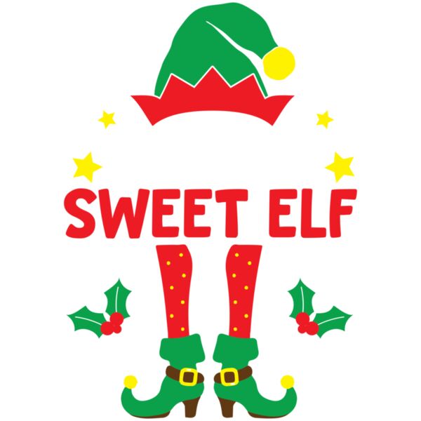 I'm the Sweet Elf, Elf Squad Design with Personalized Adjective, Christmas Design 2025 - IBE-01 Thumbnail