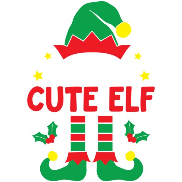 I'm the Cute Elf, Elf Squad Design with Personalized Adjective, Christmas Design 2025 - IBE-02 Thumbnail
