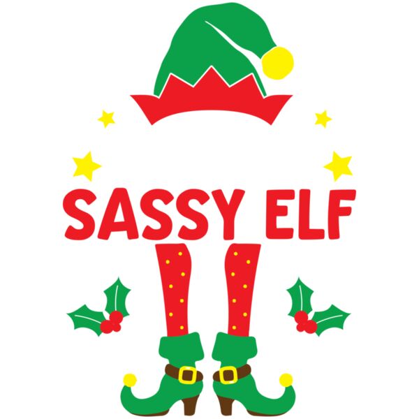 I'm the Sassy Elf, Elf Squad Design with Personalized Adjective, Christmas Design 2025 - IBE-03 Thumbnail