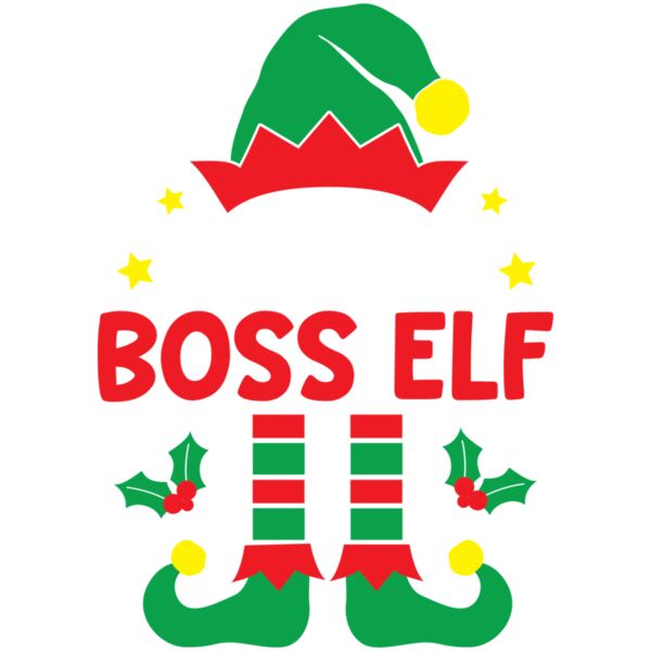 I'm the Boss Elf, Elf Squad Design with Personalized Adjective, Christmas Design 2025 - IBE-04 Thumbnail