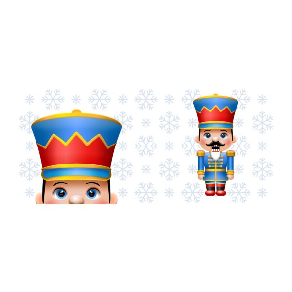 Cute Christmas Nutcracker, Bottom Mouth Mug - XMS-04 Thumbnail